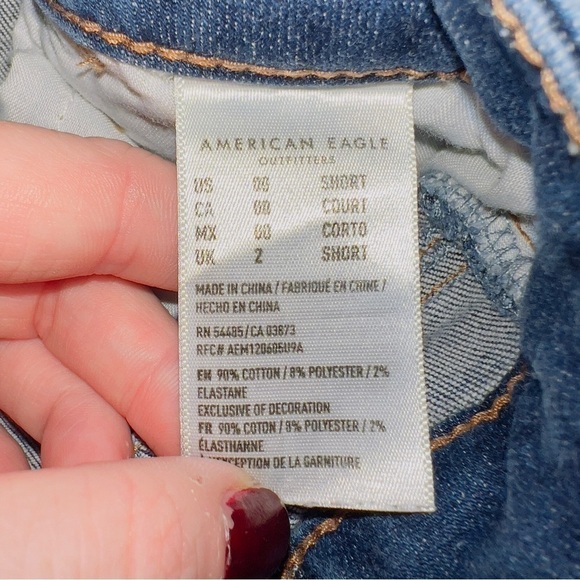 American Eagle Medium Wash Next Level Stretch Super Hi Rise Jegging Jeans - Picture 6 of 7